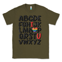 Army Green pride alphabet Classic Tee - MaliasSmallBusiness