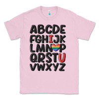 Bubblegum Pink pride alphabet Classic Tee - MaliasSmallBusiness