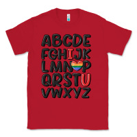 Red pride alphabet Classic Tee - MaliasSmallBusiness