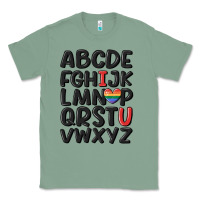 Sage pride alphabet Classic Tee - MaliasSmallBusiness