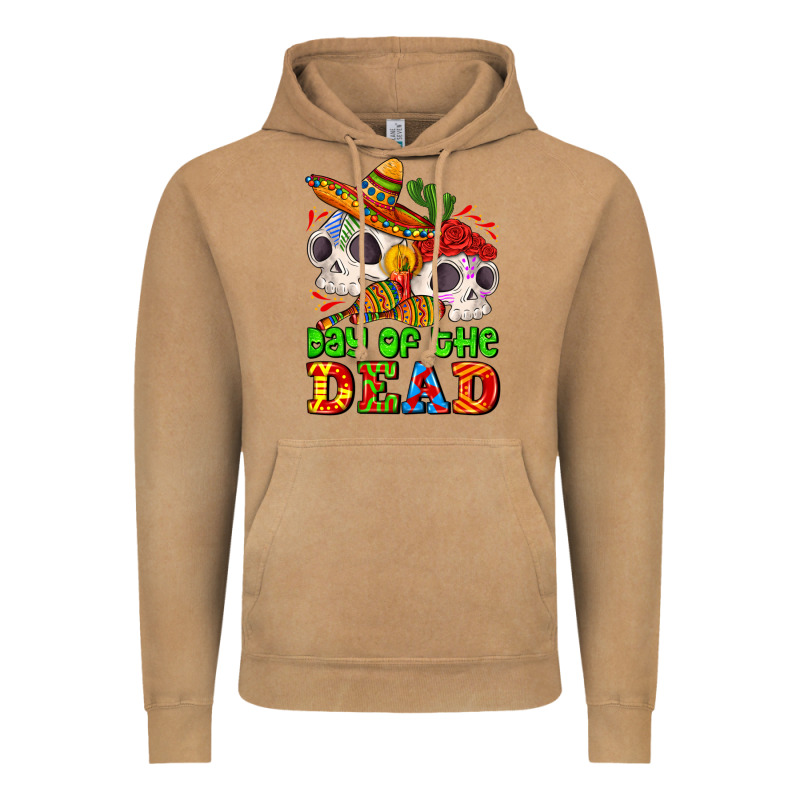 Mexican Day Of The Dead Vintage Hoodie by AdoDesignShop | Teevron