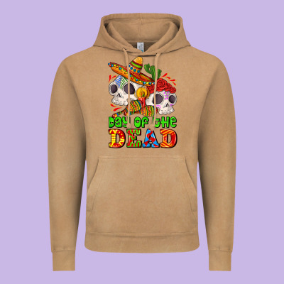 Mexican Day Of The Dead Vintage Hoodie Designed By Adodesignshop