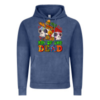 Vintage Denim mexican day of the dead Vintage Hoodie - AdoDesignShop