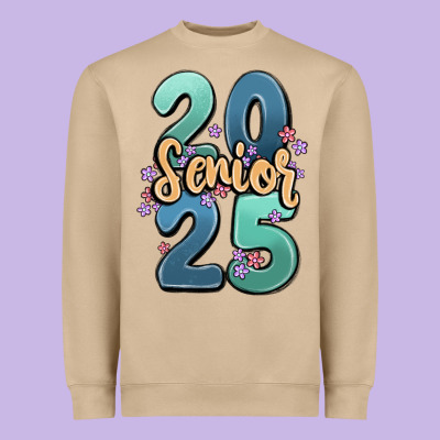 Senior 2025 Heavyweight Sweatshirt Designed By Maliassmallbusiness
