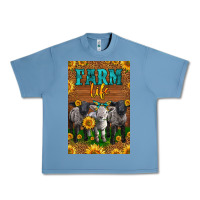 Pebble Blue Western Baby Sheeps Farm Life Urban Heavy Tee - LillyAllenDesigns