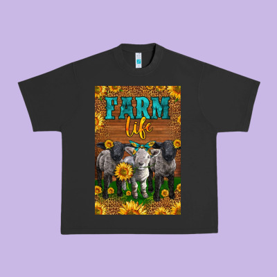 Western Baby Sheeps Farm Life Urban Heavy Tee Designed By Lillyallendesigns