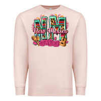 Pale Pink New Mexico Premium Sweatshirt - texasbilliewilder