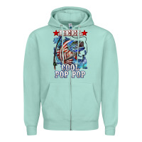 Seafoam reel cool pop pop american flag bass Zipper Hoodie - LillyAllenDesigns