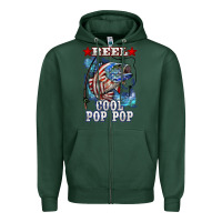 Sports Green reel cool pop pop american flag bass Zipper Hoodie - LillyAllenDesigns