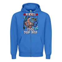 True Royal reel cool pop pop american flag bass Zipper Hoodie - LillyAllenDesigns