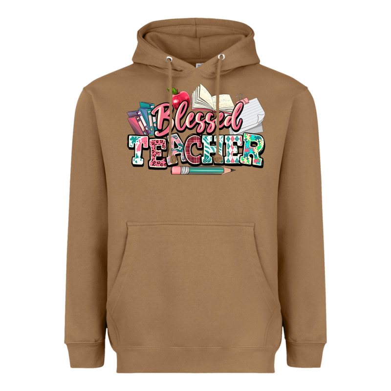 Blessed Teacher School Heavyweight Hoodie by NancyCooperArtShop | Teevron