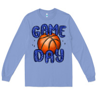 Colony Blue game day basketball Long Sleeve Tee - MaliasSmallBusiness