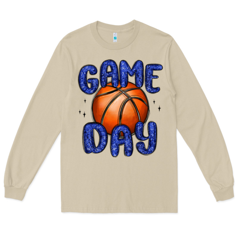 Game Day Basketball Long Sleeve Tee by MaliasSmallBusiness | Teevron