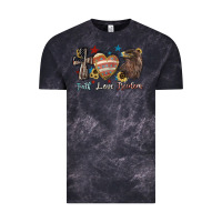 Cloud Black faith love freedom usa Vintage Tee - NancyCooperArtShop