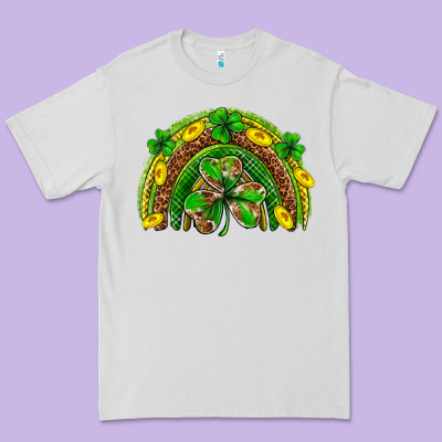 St. Patrick's Day Rainbow Premium Tee Designed By Neo Western