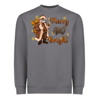 Storm merry and bright black santa Heavyweight Sweatshirt - MaliasSmallBusiness