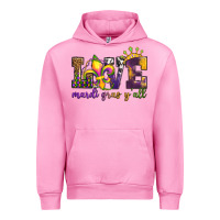 Fuchsia Pink love. ardi gras y'all Urban Hoodie - OliviaCreatesArt