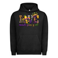 Pigment Black love. ardi gras y'all Urban Hoodie - OliviaCreatesArt