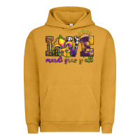 Pigment Peanut Butter love. ardi gras y'all Urban Hoodie - OliviaCreatesArt