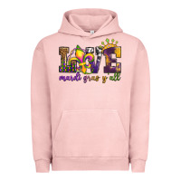 Pigment Salmon love. ardi gras y'all Urban Hoodie - OliviaCreatesArt