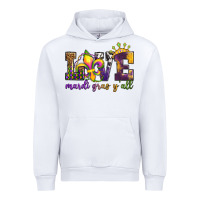 White love. ardi gras y'all Urban Hoodie - OliviaCreatesArt