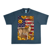 Midnight Navy Western American Deer Urban Heavy Tee - LillyAllenDesigns