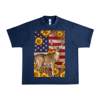Navy Western American Deer Urban Heavy Tee - LillyAllenDesigns