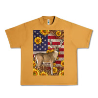 Peanut Butter Western American Deer Urban Heavy Tee - LillyAllenDesigns