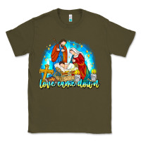 Army Green Love Came Down Classic Tee - CowhideDigitalArt
