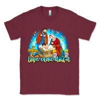 Burgundy Love Came Down Classic Tee - CowhideDigitalArt