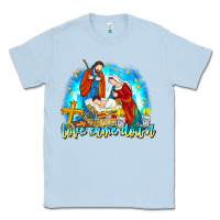 Dusty Blue Love Came Down Classic Tee - CowhideDigitalArt