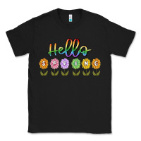 Black hello spring Classic Tee - MaliasSmallBusiness