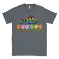 Charcoal Heather hello spring Classic Tee - MaliasSmallBusiness