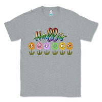 Heather Grey hello spring Classic Tee - MaliasSmallBusiness