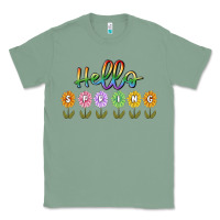 Sage hello spring Classic Tee - MaliasSmallBusiness