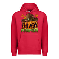 Cardinal Howdy pumpkin Premium Hoodie - NancyCooperArtShop
