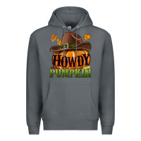 Rock Howdy pumpkin Premium Hoodie - NancyCooperArtShop