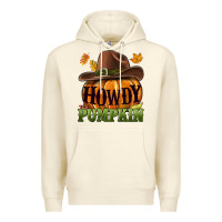 Sandshell Howdy pumpkin Premium Hoodie - NancyCooperArtShop
