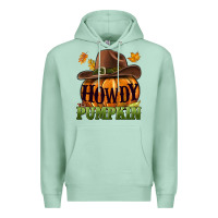 Seafoam Howdy pumpkin Premium Hoodie - NancyCooperArtShop