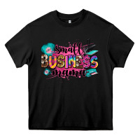 Black small business mama Heavy Core Tee - Zillion Design Studio