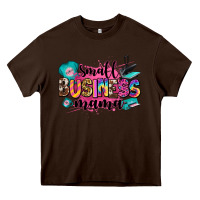 Chocolate Brown small business mama Heavy Core Tee - Zillion Design Studio