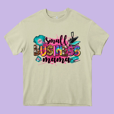 Small Business Mama Heavy Core Tee Designed By Zillion Design Studio