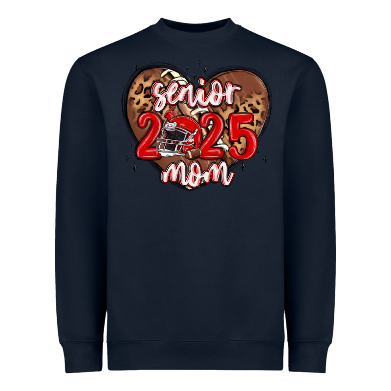 Senior 2025 Mom Football Heavyweight Sweatshirt by MaliasSmallBusiness | Teevron