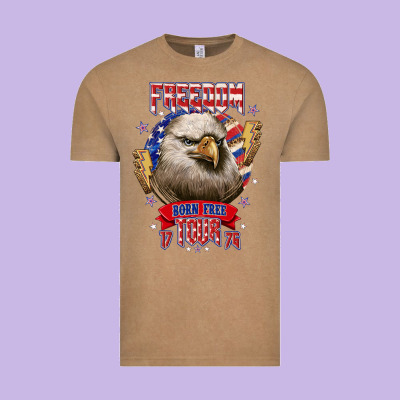 Freedom Born Free Tour 1776 Vintage Tee Designed By Nancycooperartshop
