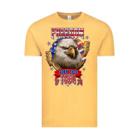 Vintage Mustard freedom born free tour 1776 Vintage Tee - NancyCooperArtShop