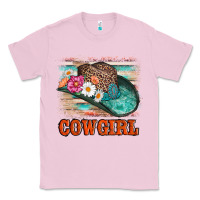 Bubblegum Pink cowgirl hat flowers leopard and  leather Classic Tee - AdoDesignShop