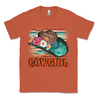 Copper cowgirl hat flowers leopard and  leather Classic Tee - AdoDesignShop
