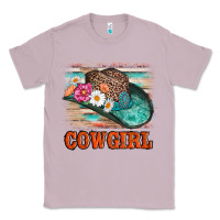 Lilac cowgirl hat flowers leopard and  leather Classic Tee - AdoDesignShop