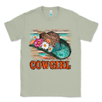 Matcha cowgirl hat flowers leopard and  leather Classic Tee - AdoDesignShop