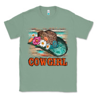 Sage cowgirl hat flowers leopard and  leather Classic Tee - AdoDesignShop